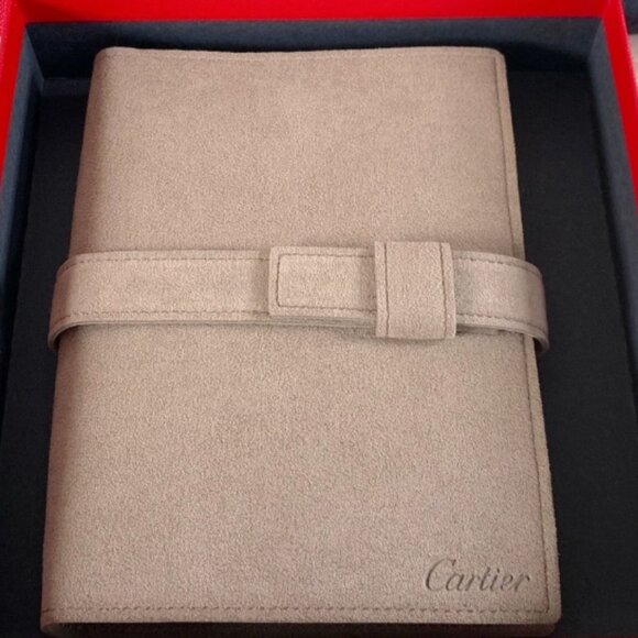Cartier Jewelry Travel Pouch Carry Case Beige Suede .VIP Gift Item - Picture 2 of 11